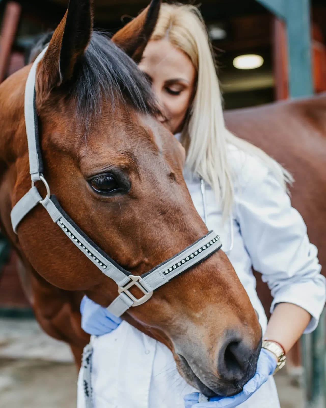 Émilie avec son cheval